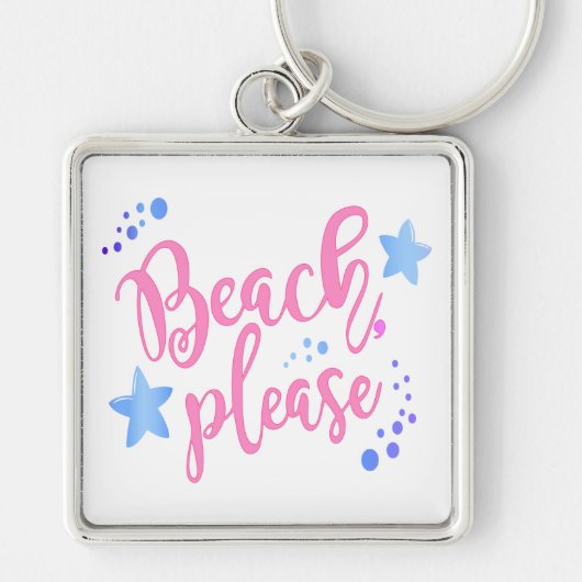 Beach alsjeblieft sleutelhanger (Voorkant)