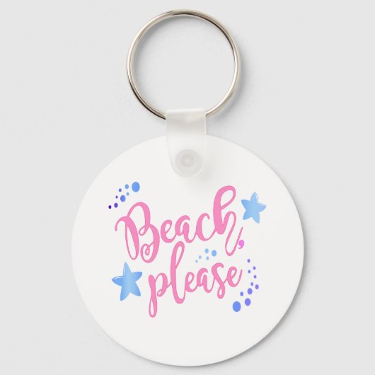 Beach alsjeblieft sleutelhanger (Voorkant)