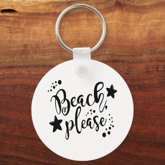Beach alsjeblieft sleutelhanger (Voorkant)