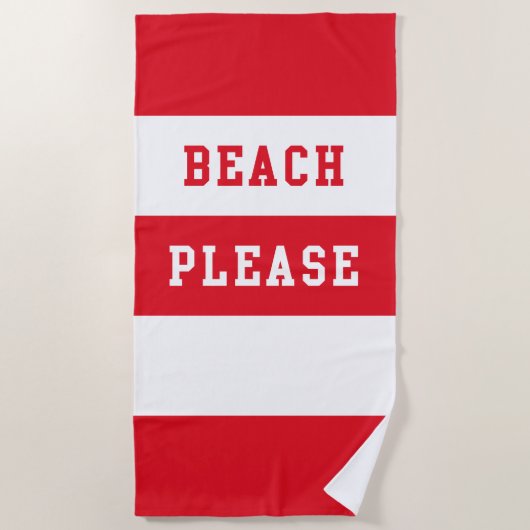 Beach alsjeblieft strandlaken (Voorkant)