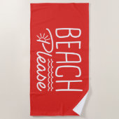 Beach alsjeblieft strandlaken (Voorkant)