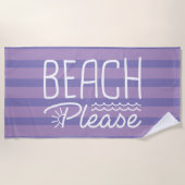 Beach alsjeblieft strandlaken (Voorkant)