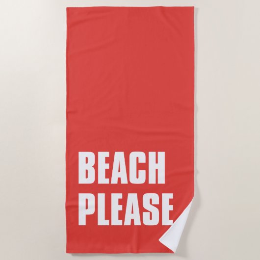 Beach alsjeblieft strandlaken (Voorkant)
