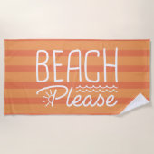 Beach alsjeblieft strandlaken (Voorkant)
