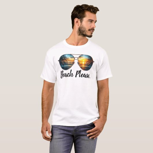 Beach alsjeblieft t-shirt (Voorkant volledig)