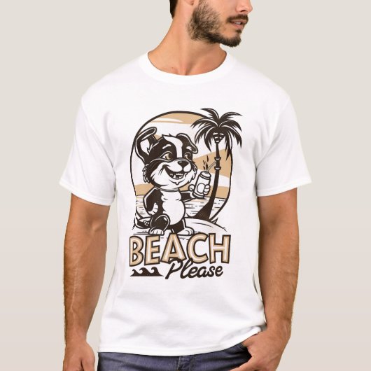 Beach alsjeblieft t-shirt (Voorkant)