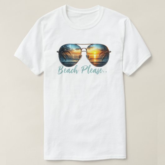 Beach alsjeblieft t-shirt (Design voorkant)