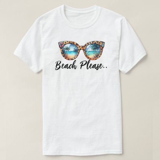 Beach alsjeblieft t-shirt (Design voorkant)