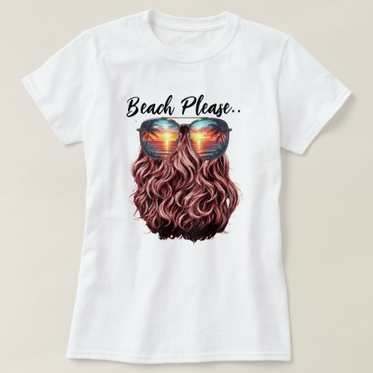 Beach alsjeblieft t-shirt (Design voorkant)