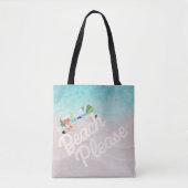 Beach alsjeblieft tote bag (Voorkant)