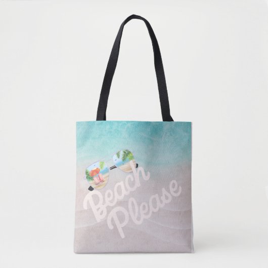 Beach alsjeblieft tote bag (Voorkant)