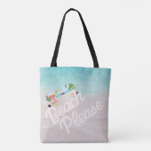 Beach alsjeblieft tote bag (Achterkant)