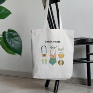 Beach, alsjeblieft tote bag
