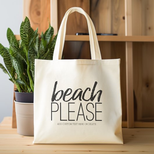 Beach alsjeblieft tote bag