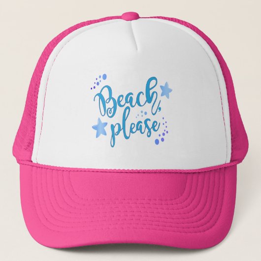 Beach alsjeblieft trucker pet (Voorkant)