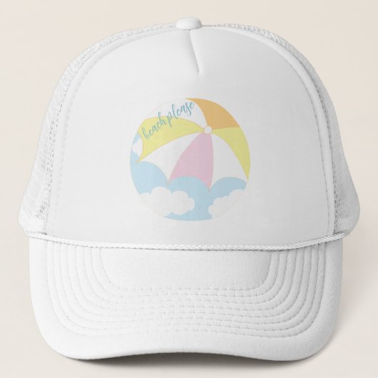 Beach alsjeblieft trucker pet (Voorkant)