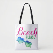 Beach Alsjeblieft tweezijdig Tote Bag (Voorkant)