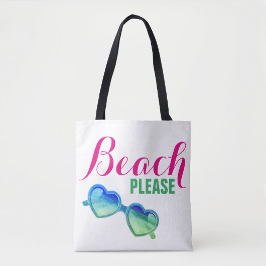 Beach Alsjeblieft tweezijdig Tote Bag (Voorkant)