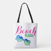Beach Alsjeblieft tweezijdig Tote Bag (Achterkant)