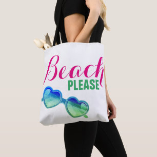 Beach Alsjeblieft tweezijdig Tote Bag