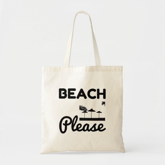 Beach alstublieft tote bag (Voorkant)