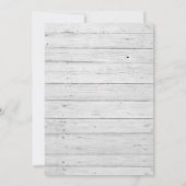 Beach Anchor Destination Wedding Invitation Kaart (Achterkant)