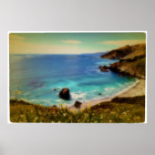 Beach and Bay, Pacific Coast Highway Poster (Voorkant)