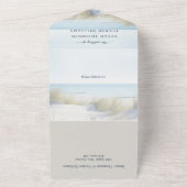 Beach and Dunes All in One Wedding Invitation Uitnodiging (Buitenkant)