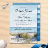 Beach and Dunes Bridal Shower Invitation Kaart
