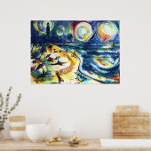 Beach and Lighthouse 3 Poster (Keuken)