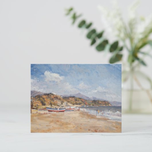 Beach and Mountains Nerja 2001 Briefkaart (Staand voorkant)