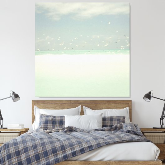 Beach and Ocean Seashore Landschap Canvas Afdruk (Insitu (Slaapkamer))