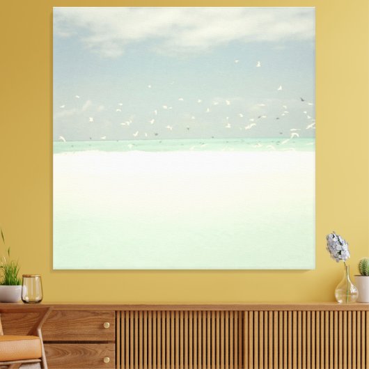 Beach and Ocean Seashore Landschap Canvas Afdruk (Insitu (Woonkamer))