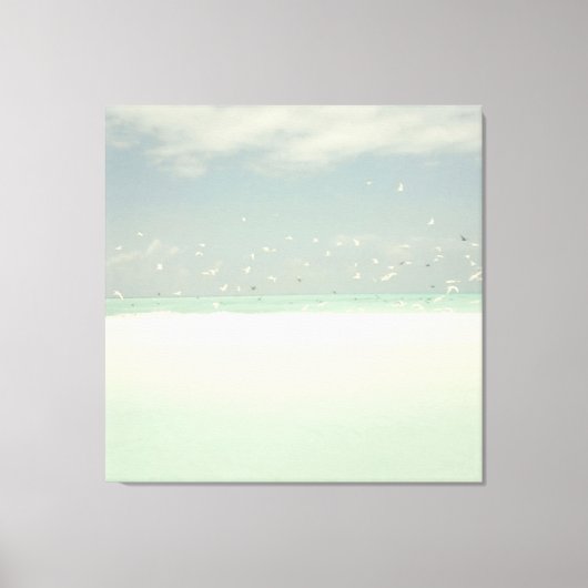 Beach and Ocean Seashore Landschap Canvas Afdruk (Voorkant)