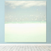 Beach and Ocean Seashore Landschap Canvas Afdruk (Insitu (Houten vloer))