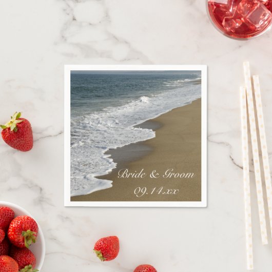 Beach and Ocean Wedding Servetten (Insitu)