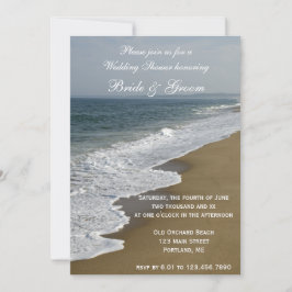 Beach and Ocean Wedding Shower Kaart