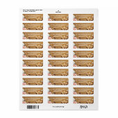 Beach and Seashell Wedding Return Address Stickers (Full Sheet)