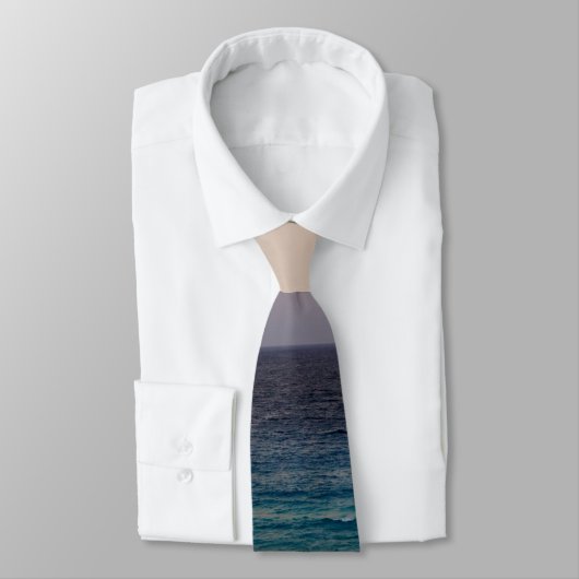 Beach and sky at sunset time stropdas (Gebonden)