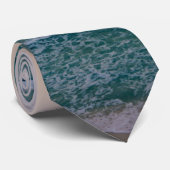 Beach and sky at sunset time stropdas (Opgerold)