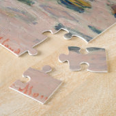 Beach and the Falaise d'Amont Monet Fine Art Legpuzzel (Zijkant)