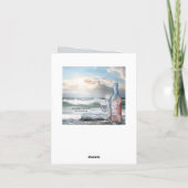 Beach and Wine Dream Weddenschap Hartelijk dank Bedankkaart (Achterkant)