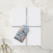 Beach and Wine Wedding Favor Dank je Label Cadeaulabel (Met Touw)