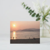Beach and Zee at Sunrise, Nha Trang, Vietnam Briefkaart (Staand voorkant)