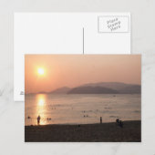 Beach and Zee at Sunrise, Nha Trang, Vietnam Briefkaart (Voorkant / Achterkant)
