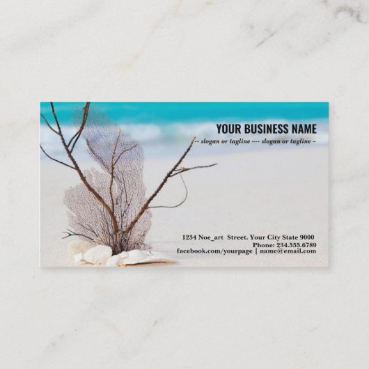 Beach and Zee Concept Visitekaartje (Achterkant)