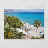 Beach and Zee in Nerja Briefkaart (Voorkant)