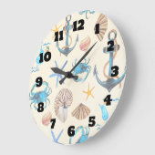 Beach and Zee Life Threaded Patroon Grote Klok (Hoek)