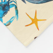 Beach and Zee Life Threaded Pattern Monogram Fleece Deken (Hoek)