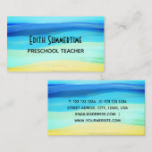 Beach and zomergevoelens visitekaartje (Voorkant / Achterkant)